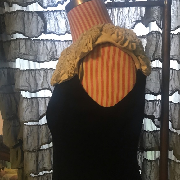 Just Taylor ruffle collar sheath cocktail dress. - Picture 7 of 11